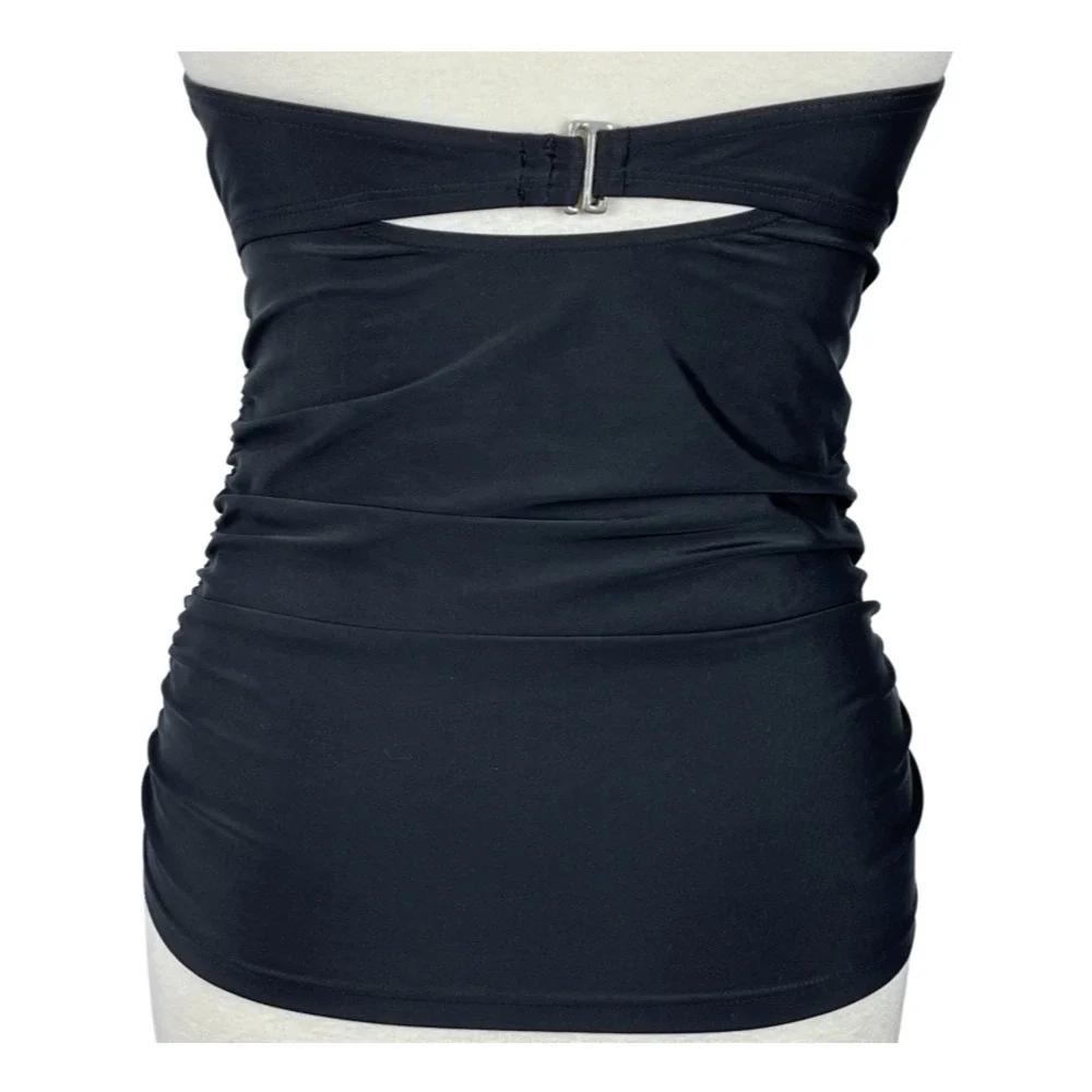 Athleta Women's Black Halter Tankini Top Size 34 B/C